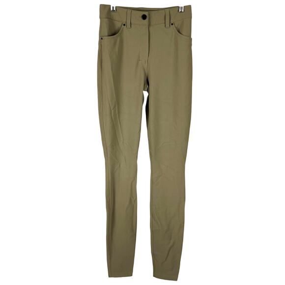 Lululemon City Sleek Slim-Fit 5 Pocket High-Rise Pant Artifact Women's Sz 25 EUC - Picture 1 of 8